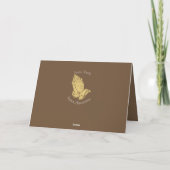 Pastor Wertschätzung mit betenden Händen Karte (Rückseite)