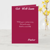 Pastor wird bald gut Karten (Gelbe Blume)