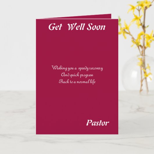 Pastor wird bald gut Karten (Gelbe Blume)