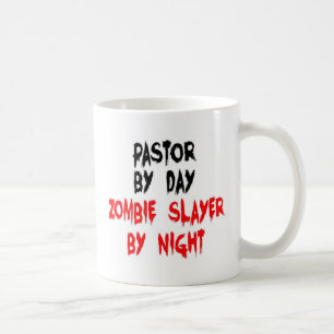 Pastor Zombie Slayer Joke Kaffeetasse