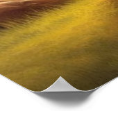 Pastoral Golden Serene Krishna Flute Szene Art Poster (Ecke)