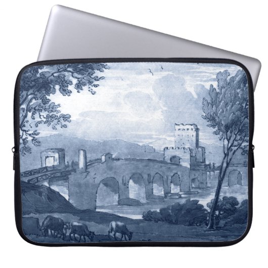 Pastoral Toile - Brücke Laptopschutzhülle (Vorderseite)