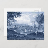 Pastoral Toile - Brücke Postkarte (Vorne/Hinten)