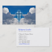 Pastorale Informationen Kirche Info Clergards Visitenkarte (Vorne/Hinten)
