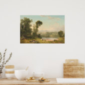 Pastorale Landschaft - Asher Durand Fine Art Poste Poster (Küche)