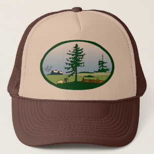 Pastorale Landschaft Cap Truckerkappe