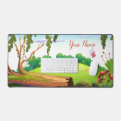 Pastorale Landschaft Friedlich Blossom Serene Schreibtischunterlage (Tastatur & Maus)