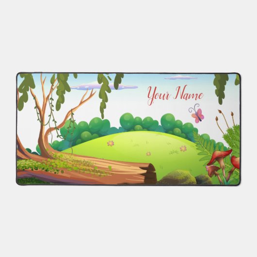 Pastorale Landschaft Friedlich Blossom Serene Schreibtischunterlage (Vorderseite)