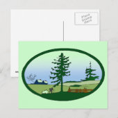 Pastorale Landschaft Postkarte (Vorne/Hinten)