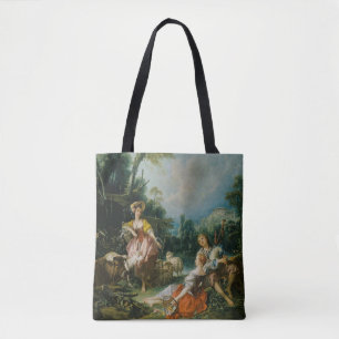 Pastorale mit einem Dudelsackspieler von Francois Tasche