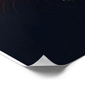 Pastorale Sunset Mountain Landschaft Poster (Ecke)