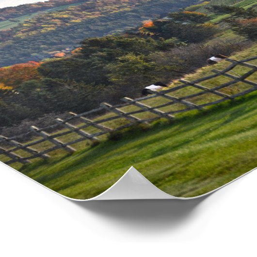 Pastorale Vermont im Herbst Poster (Ecke)
