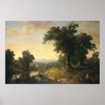 Pastoralszene - Asher Durand Fine Art Poster