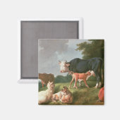 Pastoralszene Magnet (Vorderseite/Rückseite)