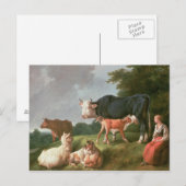 Pastoralszene Postkarte (Vorne/Hinten)