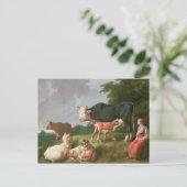 Pastoralszene Postkarte (Stehend Vorderseite)