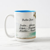 Pastoren arbeiten Freundschaft Tropical Beach Scen Zweifarbige Tasse (Links)