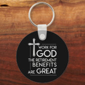 Pastoren Christliche Glaubensruhestand Große Schlüsselanhänger (Vorderseite)