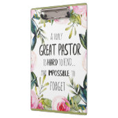 Pastorenwertgeschenk Klemmbrett (Links)