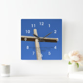 Pastorenwertschätzung Quadratische Wanduhr (Zuhause)