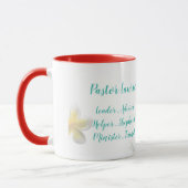 Pastorinnen Lehrerin Tropische Blume Tasse (Links)