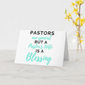 Pastors Are Special But A Pastor’s Wife bl Karte (Gelbe Blume)