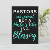 Pastors Are Special But A Pastor’s Wife Dankeskarte (Stehend Vorderseite)
