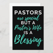 Pastors Are Special But A Pastor’s Wife Dankeskarte (Vorne/Hinten)