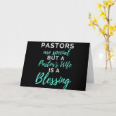 Pastors Are Special But A Pastor’s Wife Karte (Gelbe Blume)