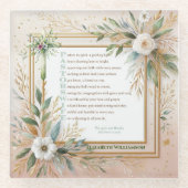 ✝️ Pastor's Ehefrau Ehefrauen Wertschätzung Gesche Glasuntersetzer (Vorderseite)