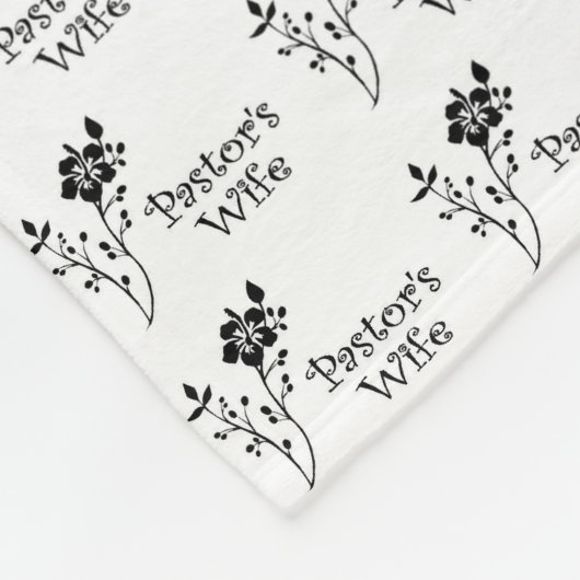 Pastors Ehefrau Elegante Fleecedecke (Ecke)