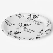 Pastors Ehefrau Elegante Pappteller (Schrägansicht)