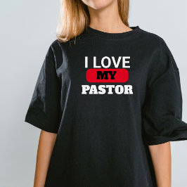Pastor's Ehefrau I Liebe mein Pastor Übergröße Chr T-Shirt