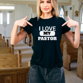 Pastor's Ehefrau, ich Liebe mein Pastor Christlich T-Shirt