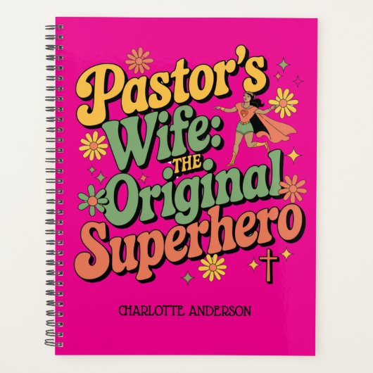 ✝️ Pastor's Ehefrau Planner Aufwertung Tag Superhe Planer (Vorderseite)