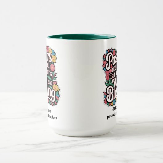 ✝️ Pastors Ehefrau Wertschätzung Geschenk Segnung Tasse (Zentrum)