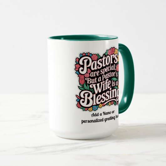 ✝️ Pastors Ehefrau Wertschätzung Geschenk Segnung Tasse (VorderseiteRechts)
