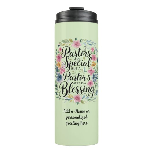 ✝️ Pastors Ehefrau Wertschätzung Geschenk Segnung  Thermosbecher (Vorderseite)
