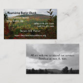 Pastor's Visitenkarte (Vorne/Hinten)