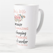 Pastor's Wife Because Super Amazing LifeChanging b Milchtasse (Rechte Ecke)