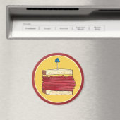 Pastrami auf Rye NYC Kosher Jewish Deli Sandwich Magnet (In Situ (Geschirrspüler))