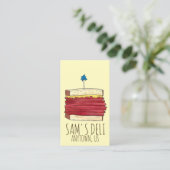 Pastrami Sandwich jüdisch Deli Food Restaurant Koc Visitenkarte (Stehend Vorderseite)