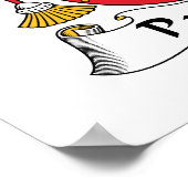 Pastrana-Familienwappen Poster (Ecke)