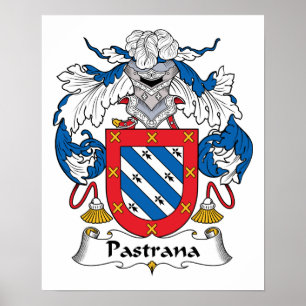 Pastrana-Familienwappen Poster