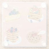 Pastries Glass Untersetzer (Rückseite)