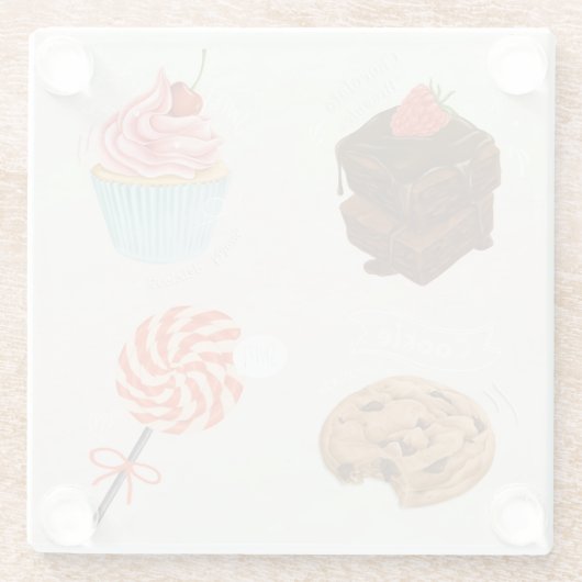 Pastries Glasuntersetzer (Rückseite)