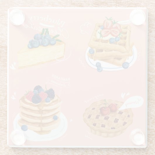 Pastries Glasuntersetzer (Rückseite)