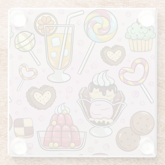 Pastries Glasuntersetzer (Rückseite)