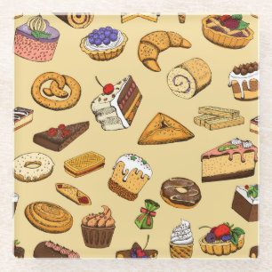 Pastries Glasuntersetzer