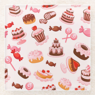 Pastries Glasuntersetzer